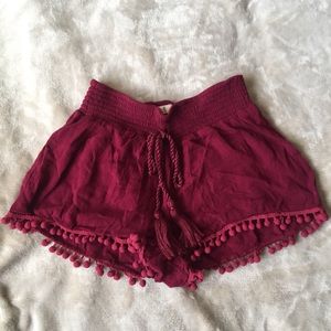 Maroon shorts